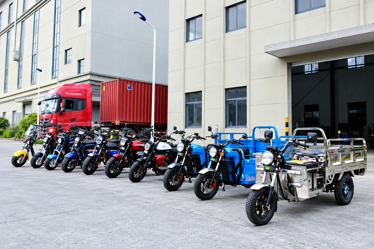 3PLUS vehicle lineup at the factory